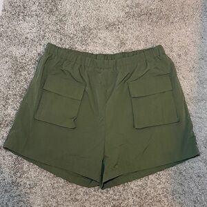 Green Utility Shorts